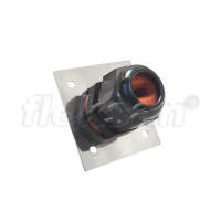 CABLE GLAND FOR HEAT TRACING CABLE BLACK WITH SS PLATE