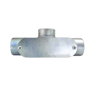 CONDULET, MALLEABLE IRON, OUTLET T