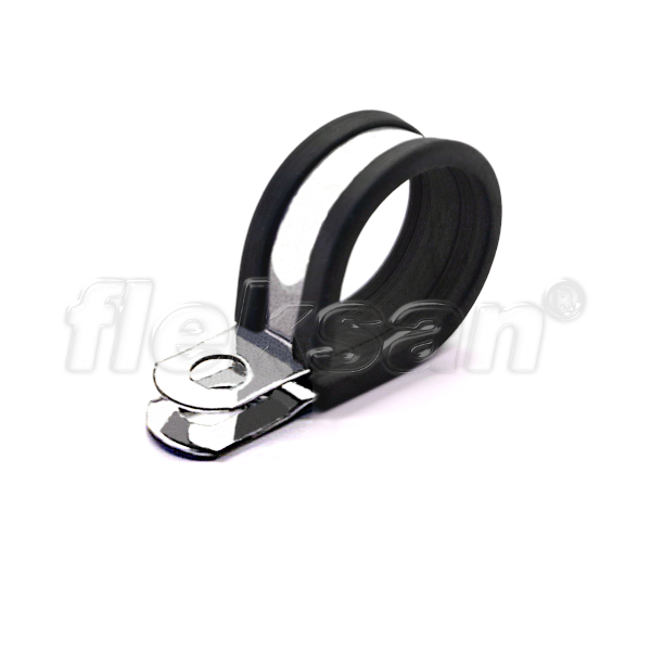 P CLIP STEEL RUBBER LINED